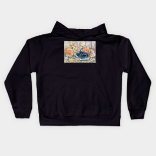 Cute rabbits. Kids Hoodie